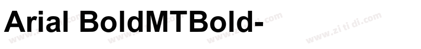 Arial BoldMTBold字体转换